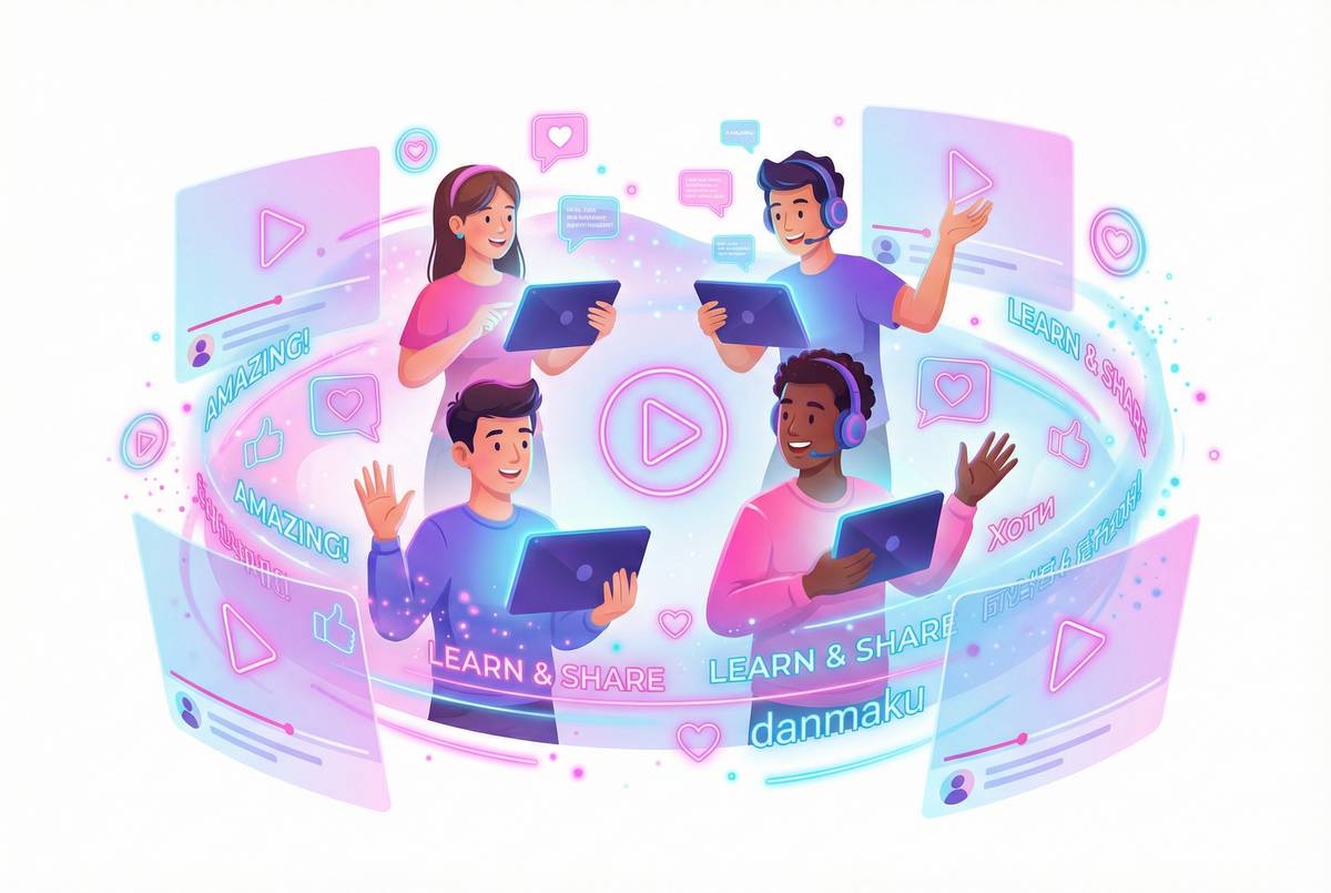 17c视频社区 - 弹幕互动与用户参与